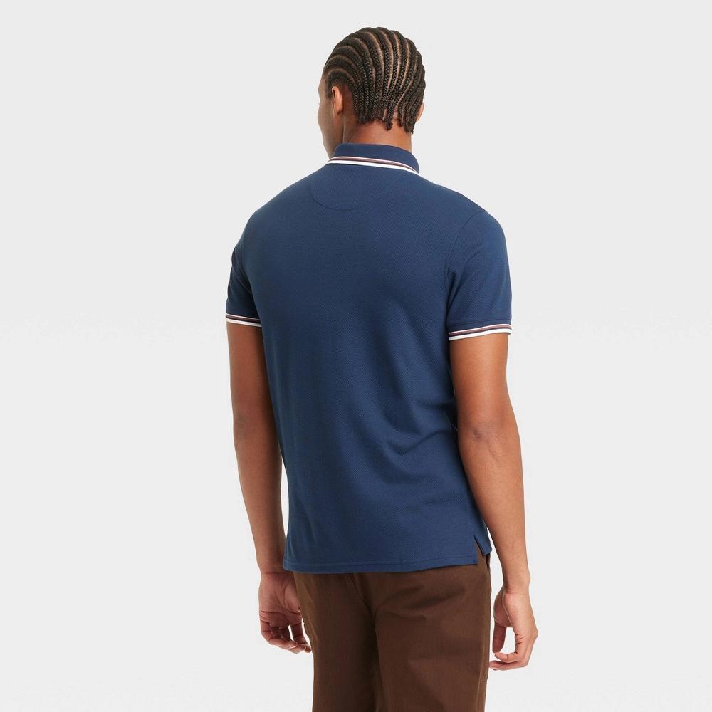 Mens Polo Shirt - Goodfellow & Co Navy Blue Product Image