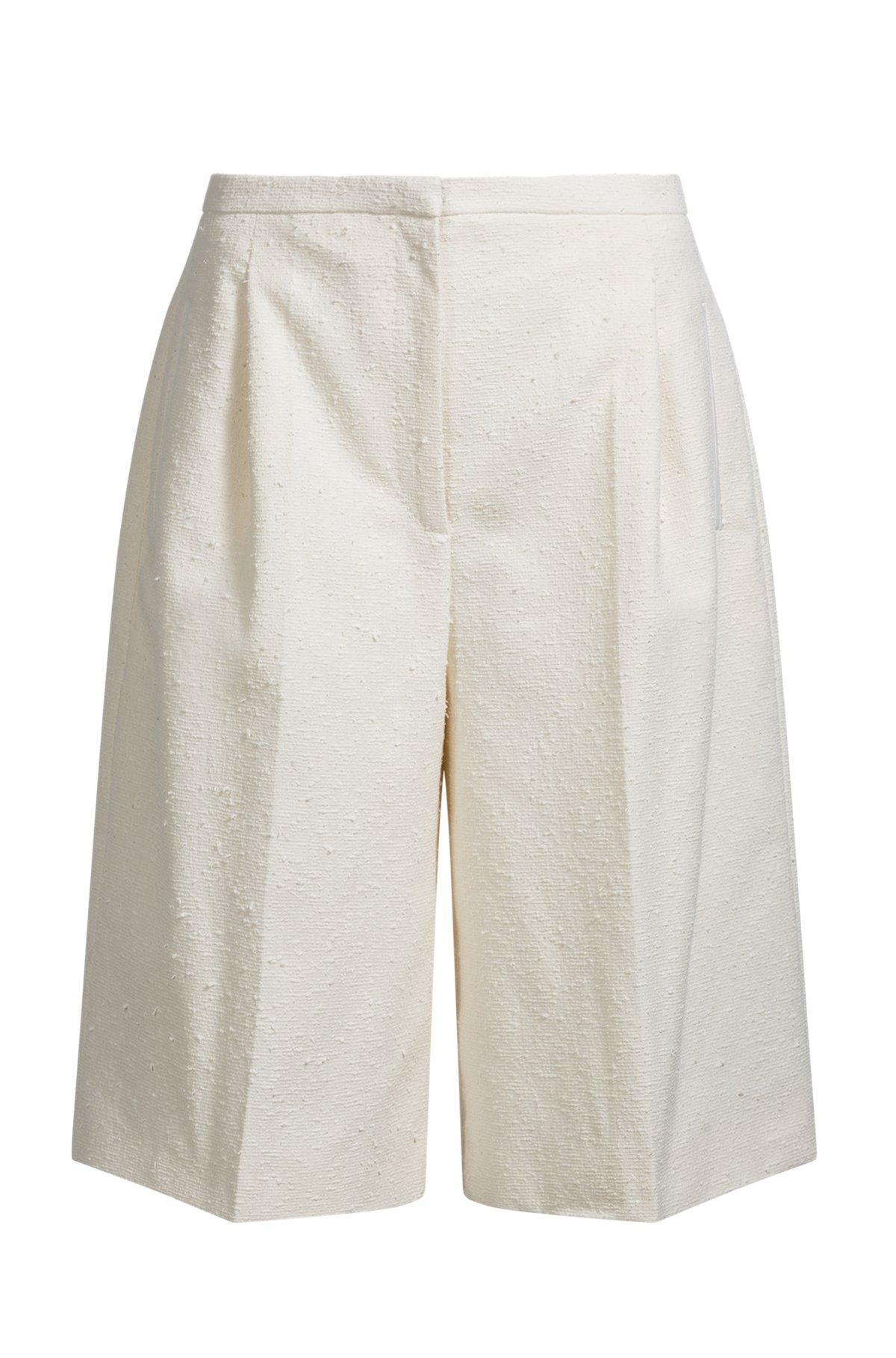 Relaxed-fit shorts in Italian bouclé Product Image