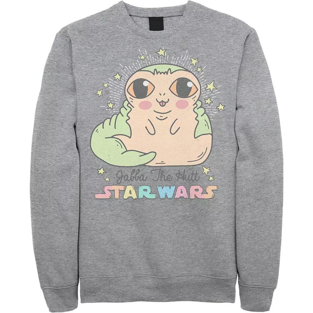 Men's Star Wars Cute Cartoon Jabba The Hutt Sweatshirt, Size: 3XL, White Product Image