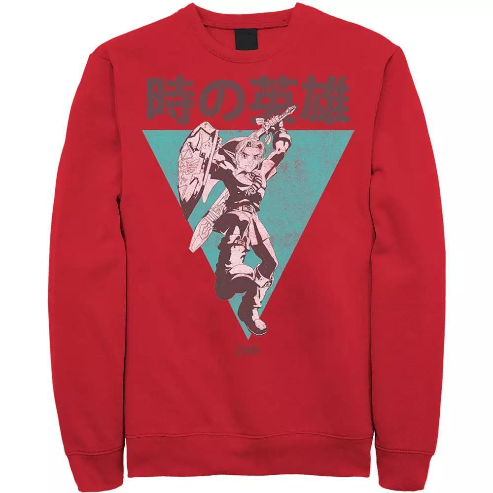 Men's Nintendo Hero Of Time Gaming Sweatshirt, Size: Large, Red Product Image
