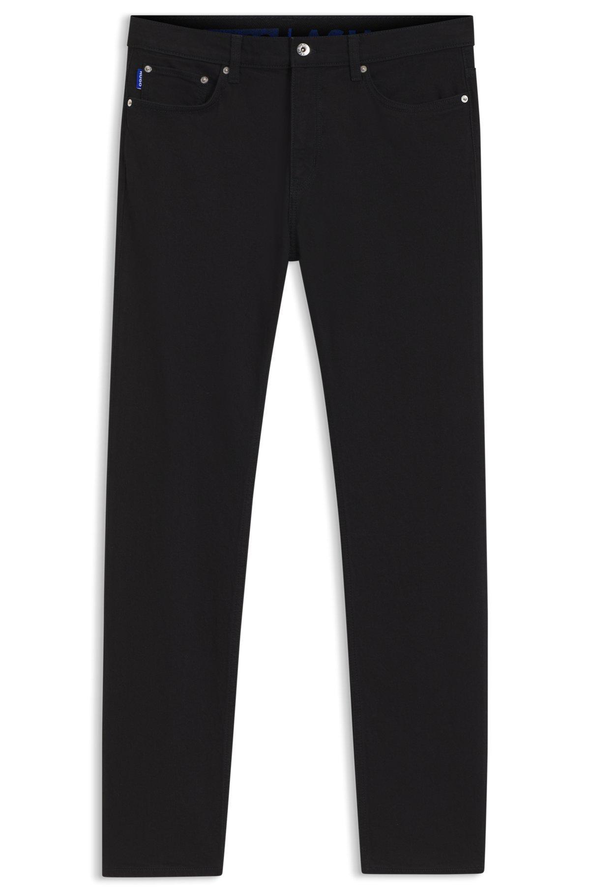 Slim-fit jeans in black stretch denim Product Image