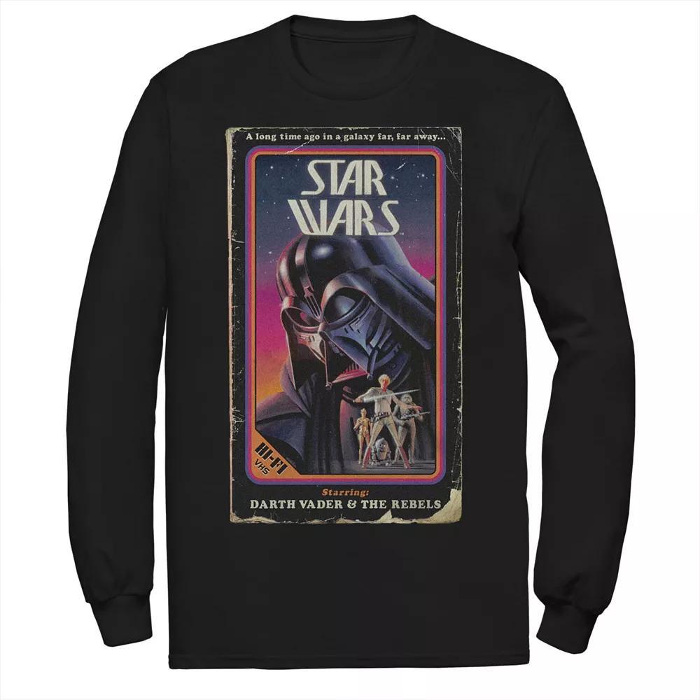 Big & Tall Star Wars Darth Vader Vintage Video Cover Z1 Tee, Men's, Size: 3XB, Black Product Image