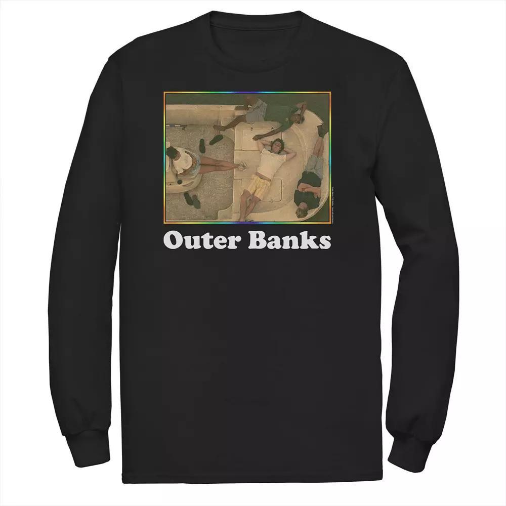 Men's Jurassic World Clever Girl Owen Movie Still Long Sleeve Graphic Tee, Size: Large, Blue Product Image