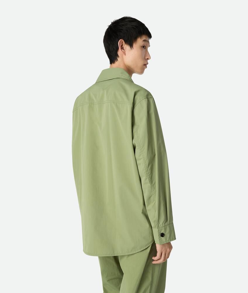 Men's Tech Nylon Overshirt in Pale green Product Image