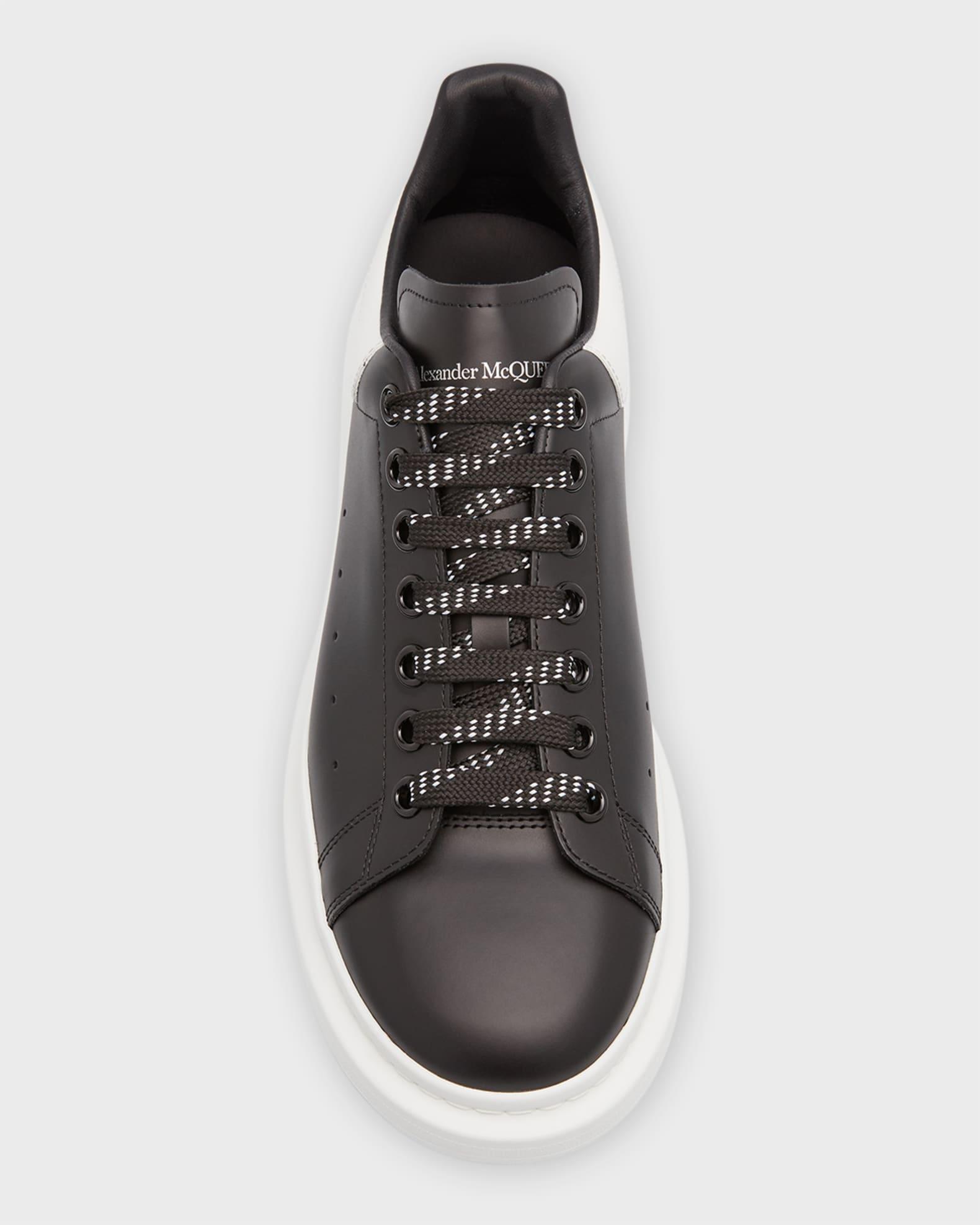 Mens Oversized Leather Platform Sneakers Product Image
