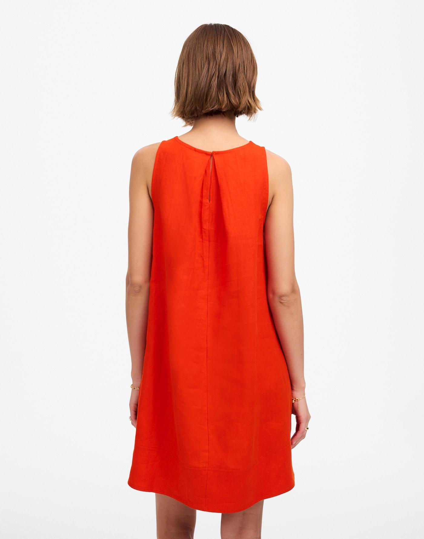 Mini Shift Dress in Linen Product Image