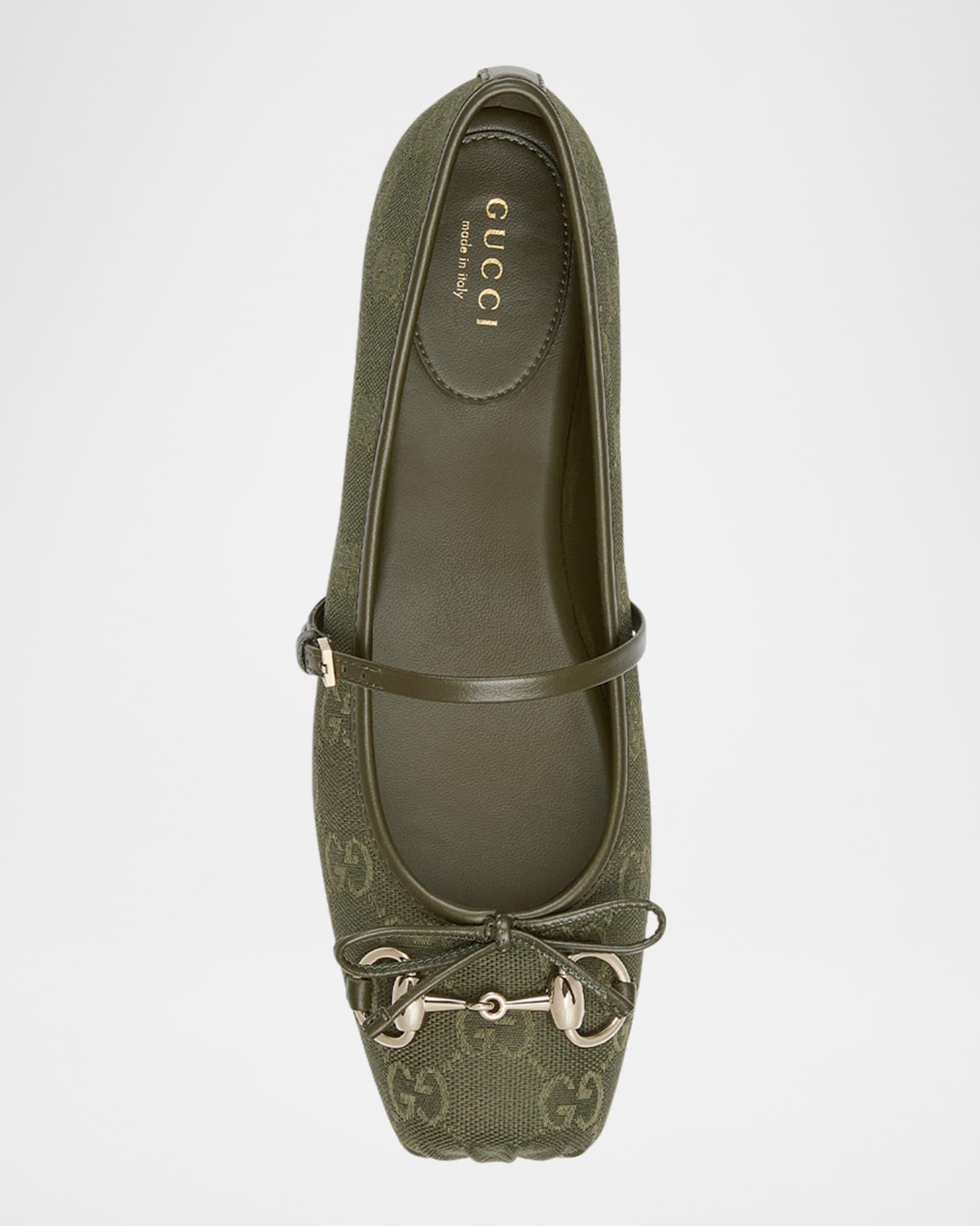 Canvas GG Horsebit Ballerina Flats Product Image