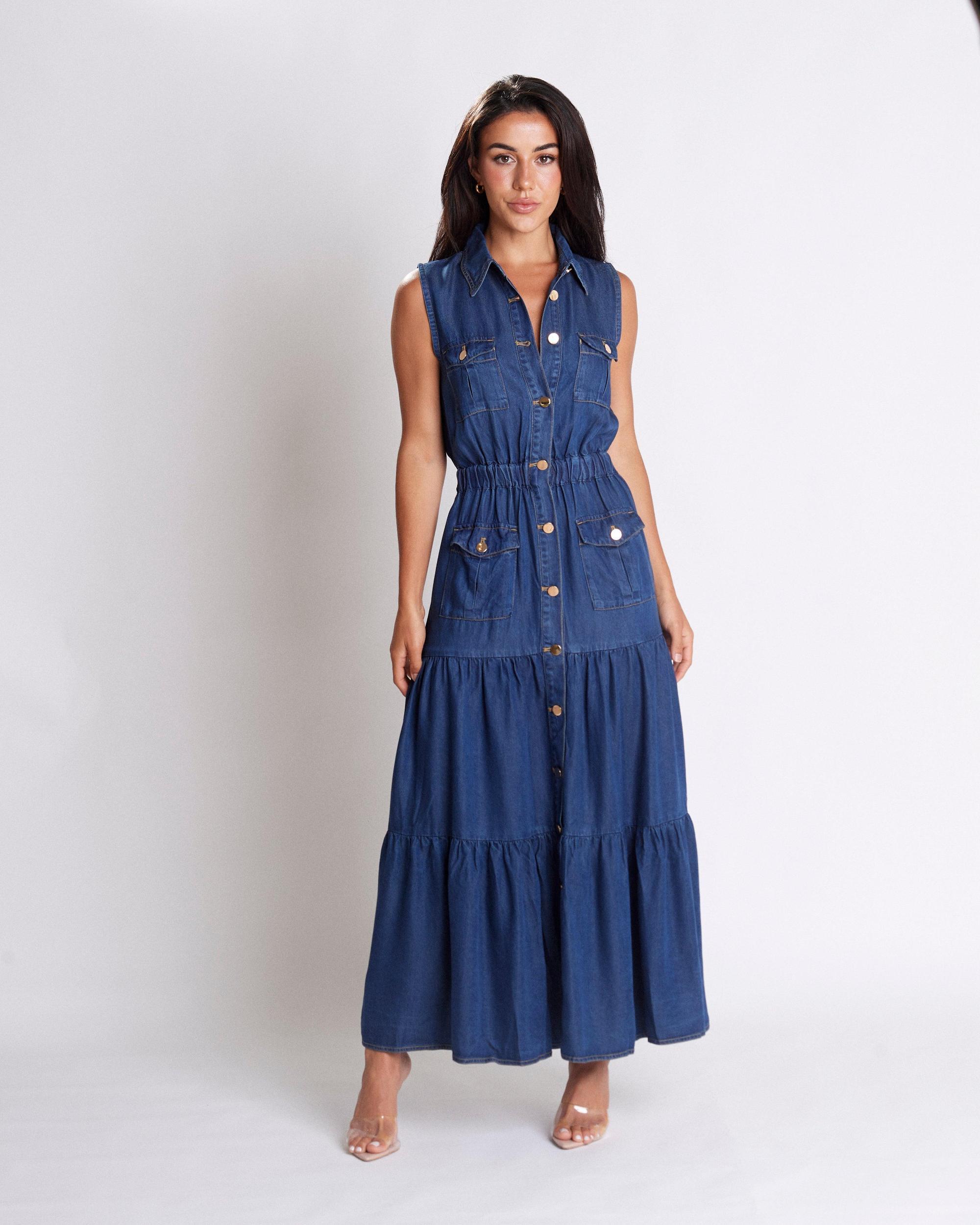 Triana Denim Dress Product Image