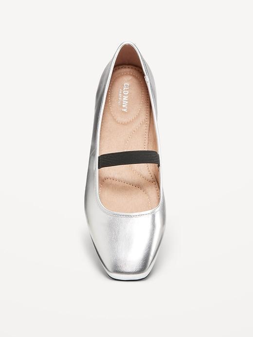 Mary Jane Square-Toe Ballet Flats Product Image