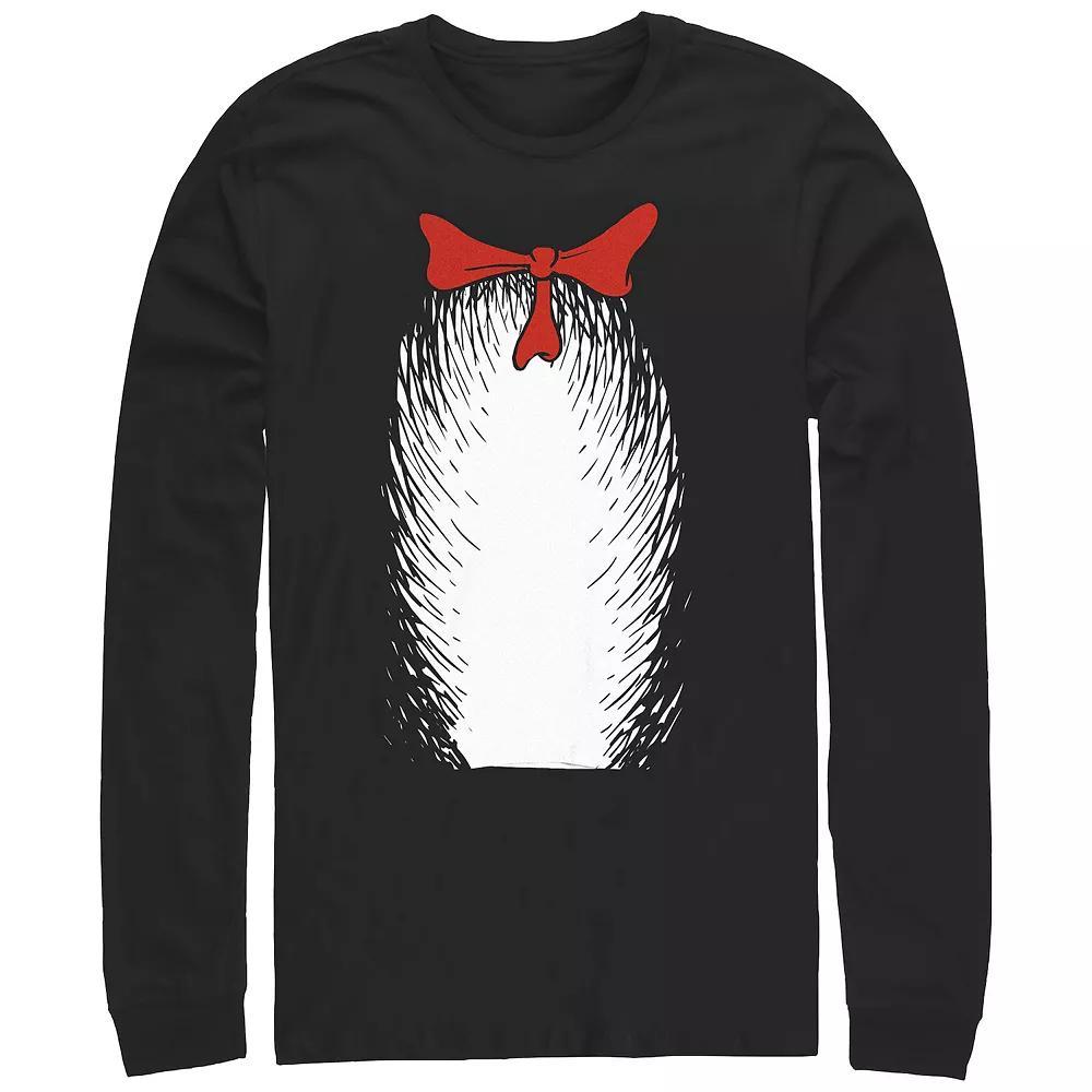Mens Dr. Seuss The Cat In The Hat Costume Long Sleeve Graphic Tee Product Image