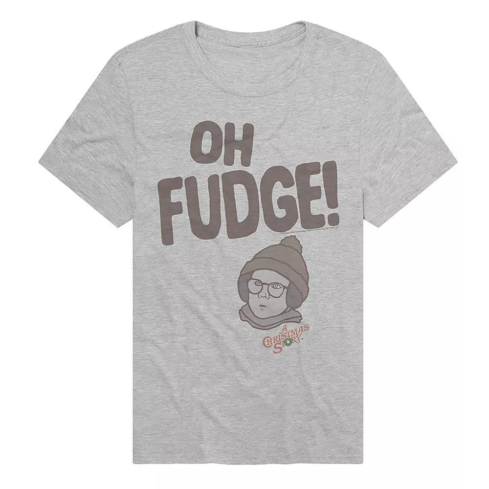 Men's A Christmas Story Ralphie Oh Fudge Graphic Tee, Size: Large, Athletic Grey Product Image