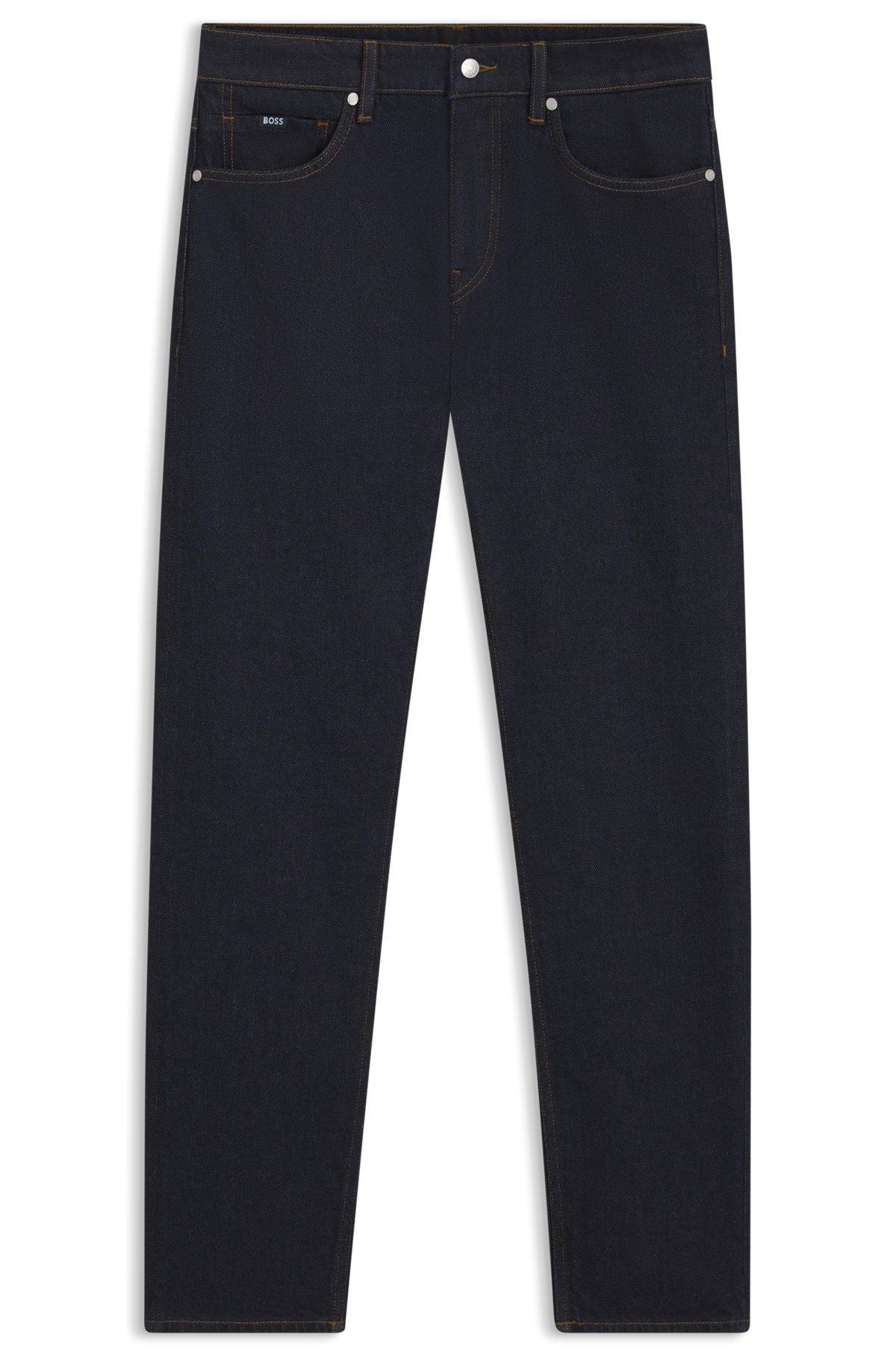 Delaware slim-fit jeans in dark-blue stretch denim Product Image