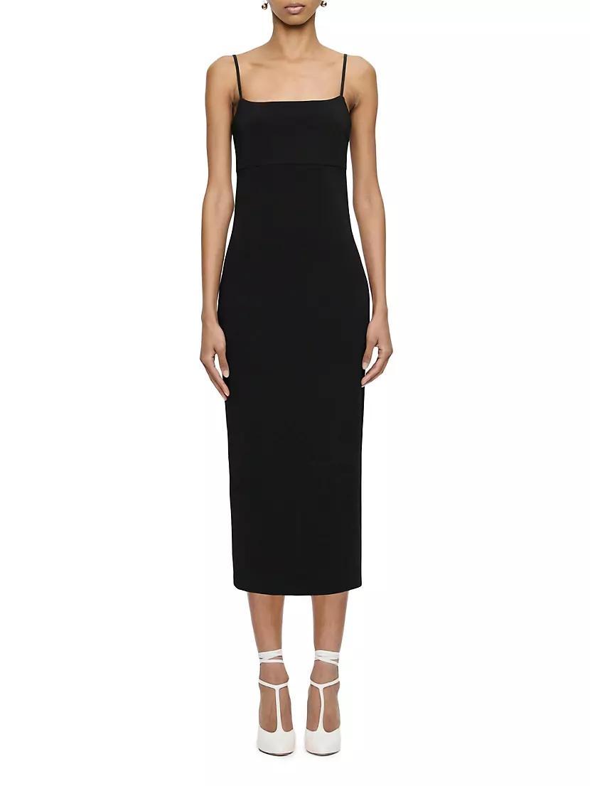 Velma Halter Collar Maxi Dress - Dark Navy Product Image