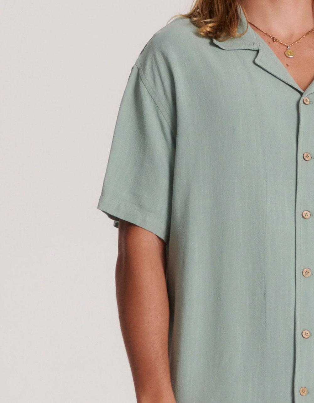 THE CRITICAL SLIDE SOCIETY Ernie Mens Resort Shirt - BURNT ORANGE Product Image