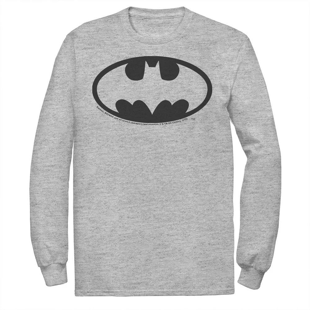 Men's DC Comics Batman Basic Chest Logo Tee, Size: Large, White Product Image