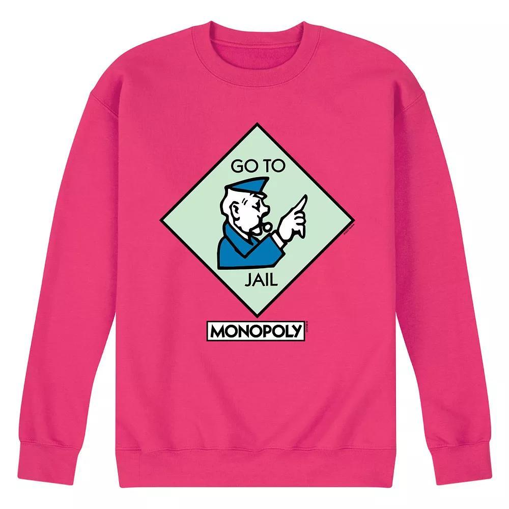 Mens Monopoly Go To Jail Square Fleece Sweatshirt Product Image