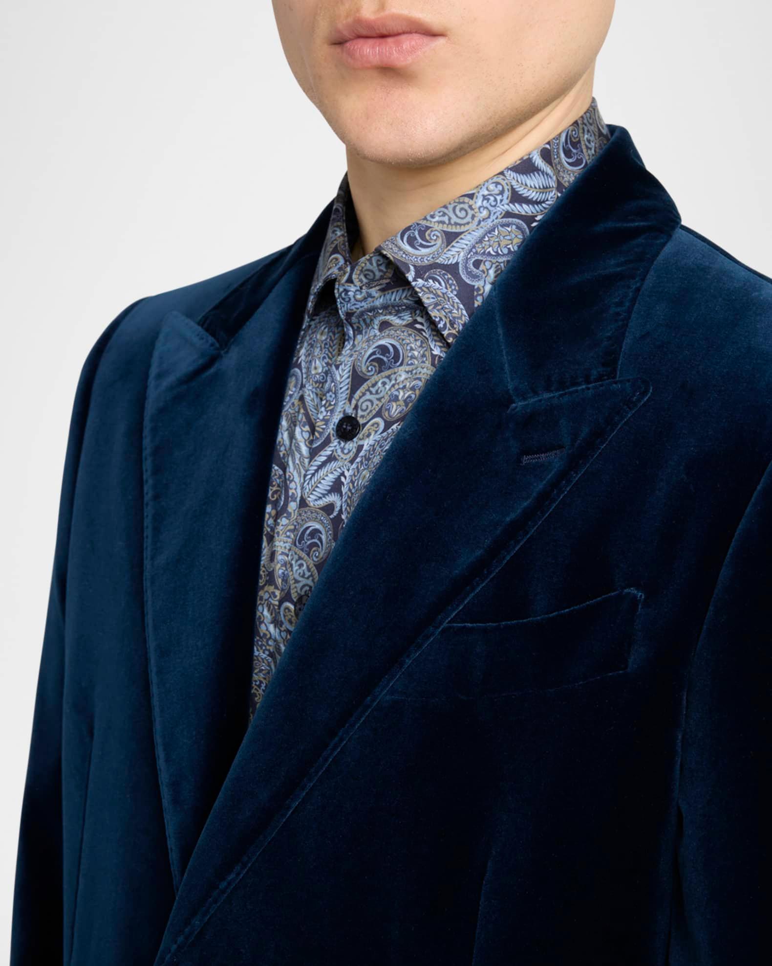 Men's Velvet Peak-Lapel Sport Coat Product Image