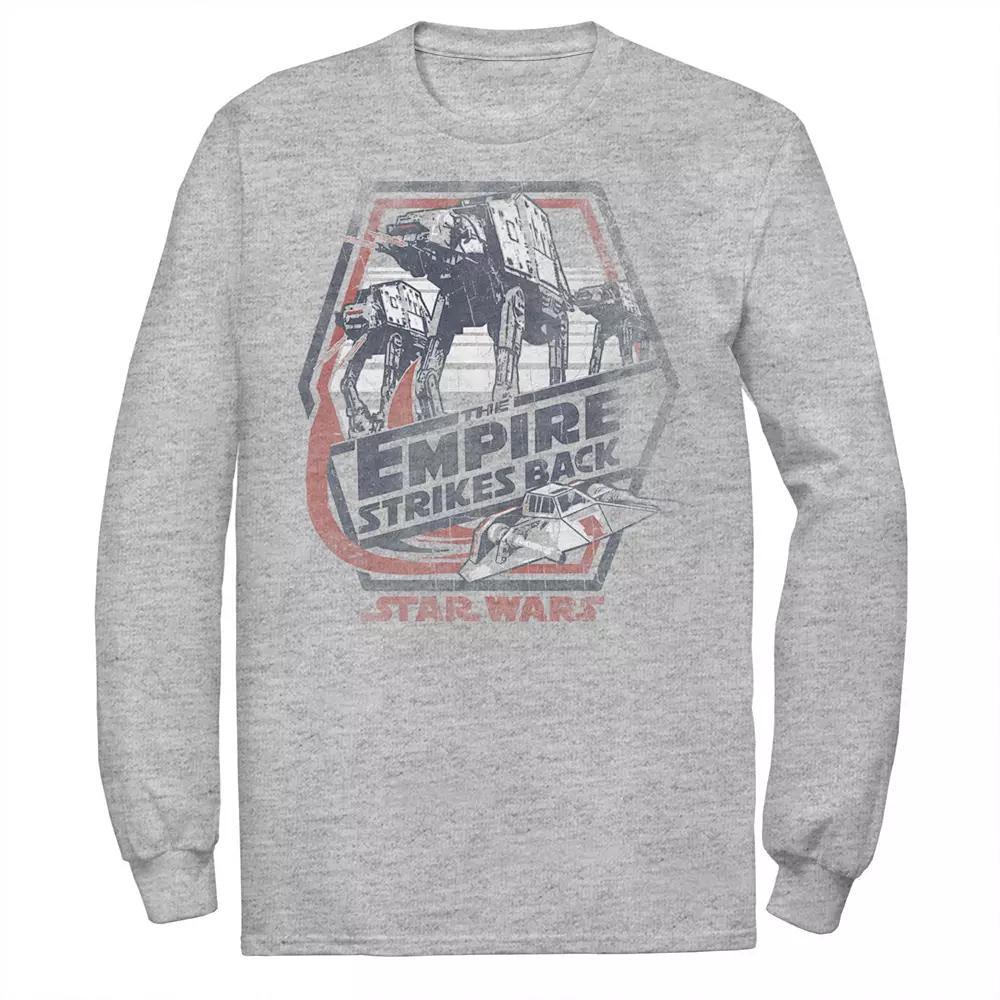 Big & Tall Star Wars The Empire Strikes Back Long Sleeve Tee, Men's, Size: 5XL, Athletic Grey Product Image