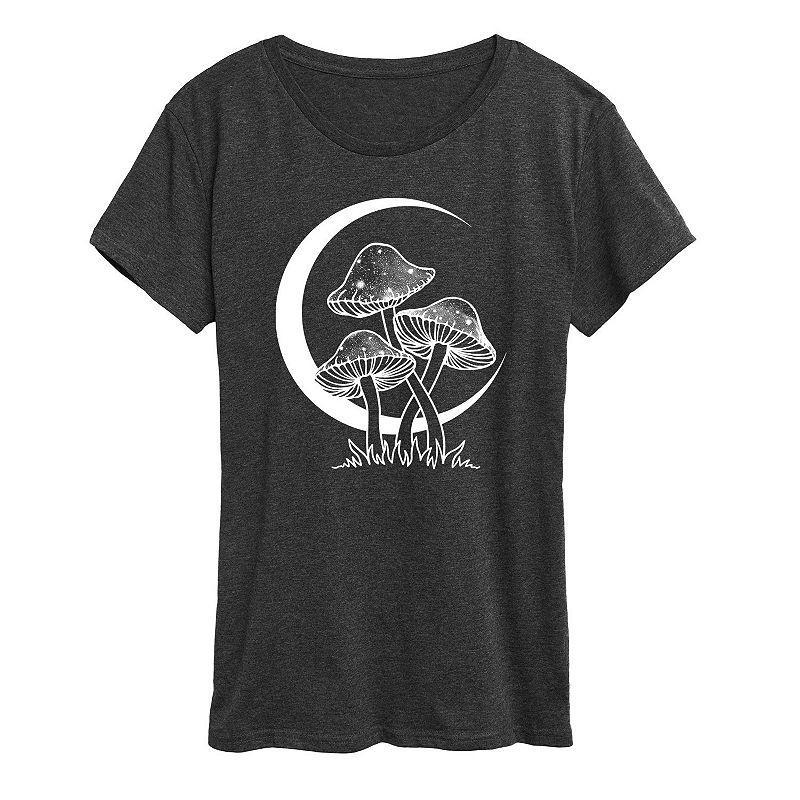 Women's Celestial Mushrooms Graphic Tee, Girl's, Size: XXL, Heather Grey Product Image