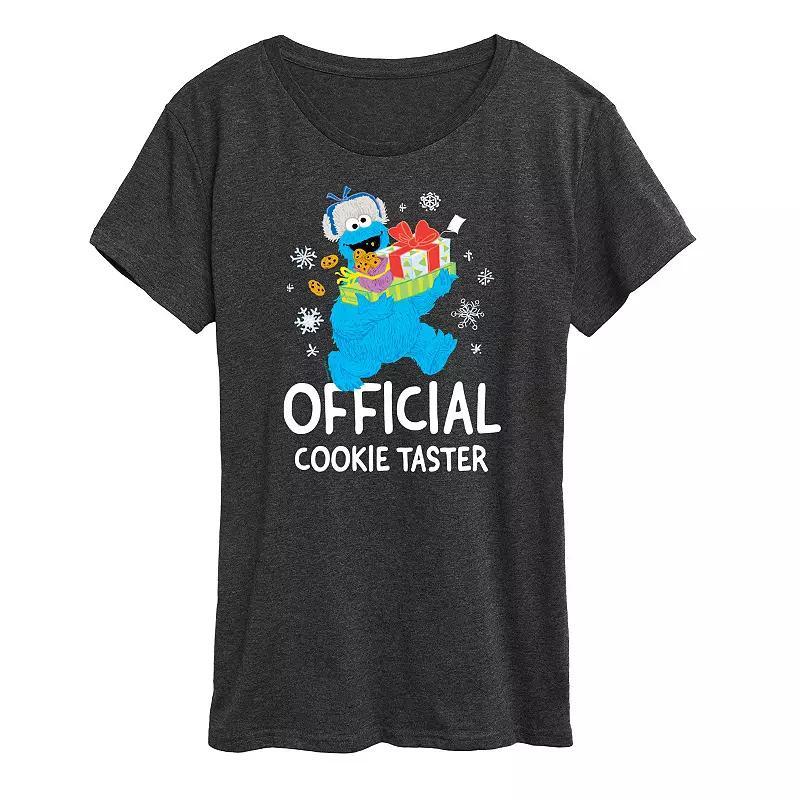 Womens Sesame Street Cookie Taster Graphic Tee, Girls Product Image