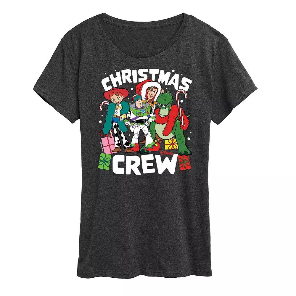 Disney / Pixar's Toy Story Women's Christmas Crew Graphic Tee, Girl's, Size: XL, Heather Grey Product Image