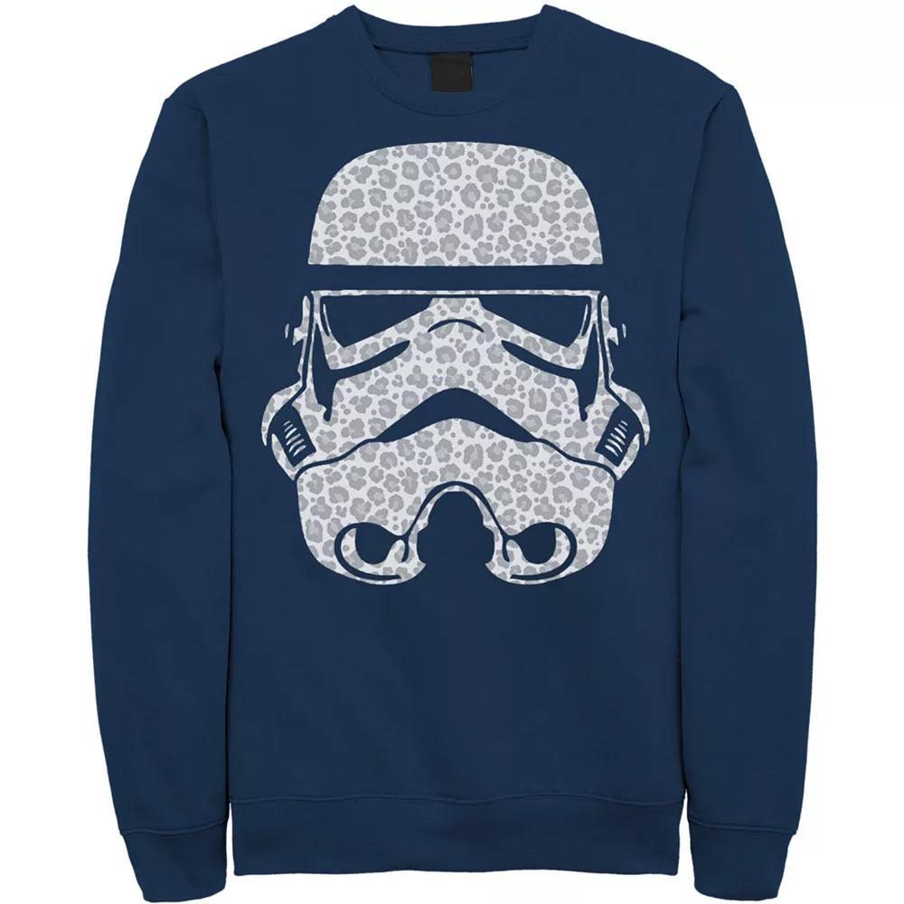 Men's Star Wars Stormtrooper Helmet Cheetah Fill Sweatshirt, Size: Large, Black Product Image