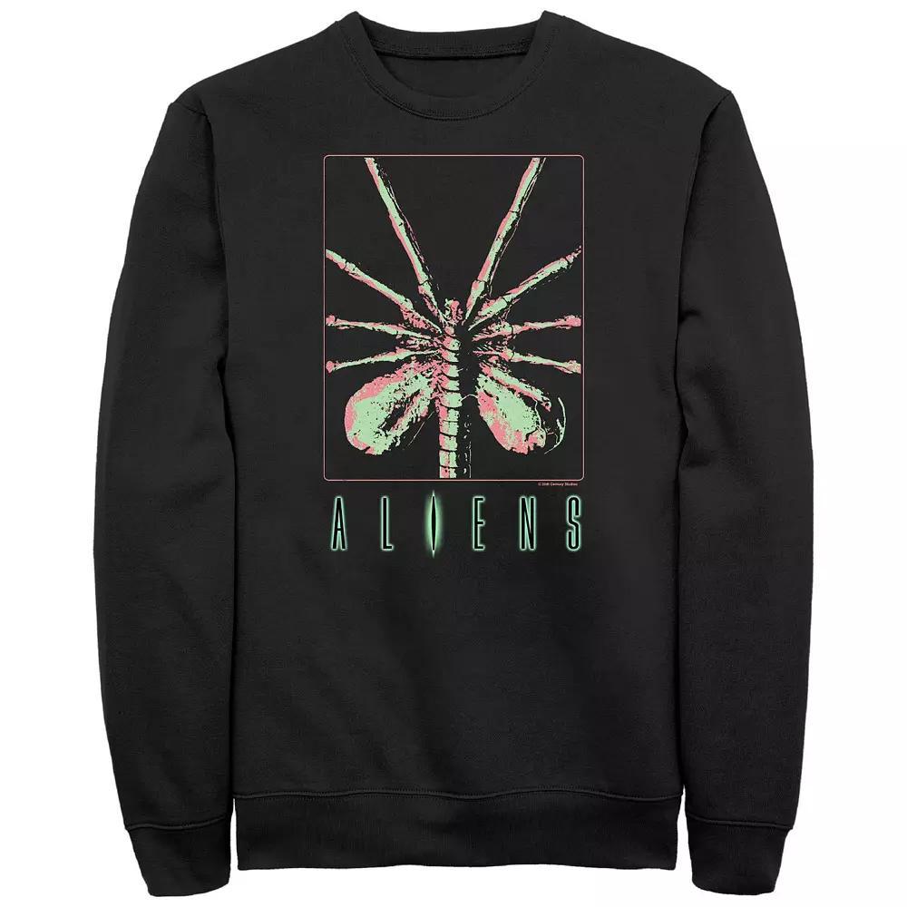 Men's Aliens Xenomorph Birth Graphic Fleece, Size: Medium, Black Product Image