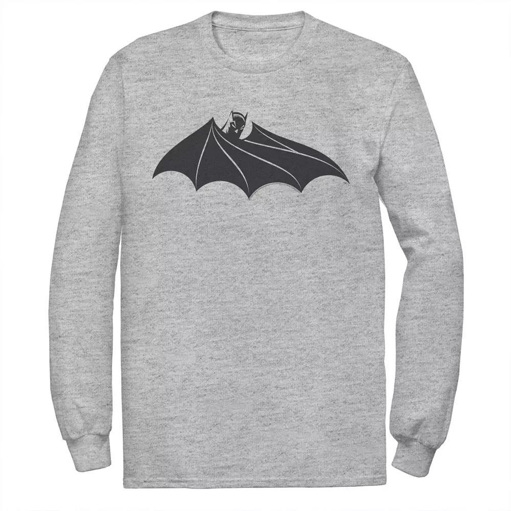 Men's DC Comics Batman Cloak Chest Logo Tee, Size: XXL, Athletic Grey Product Image