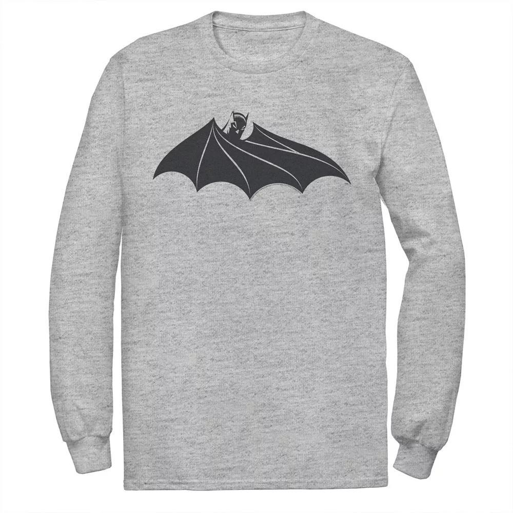 Men's DC Comics Batman Cloak Chest Logo Tee, Size: XXL, Athletic Grey Product Image