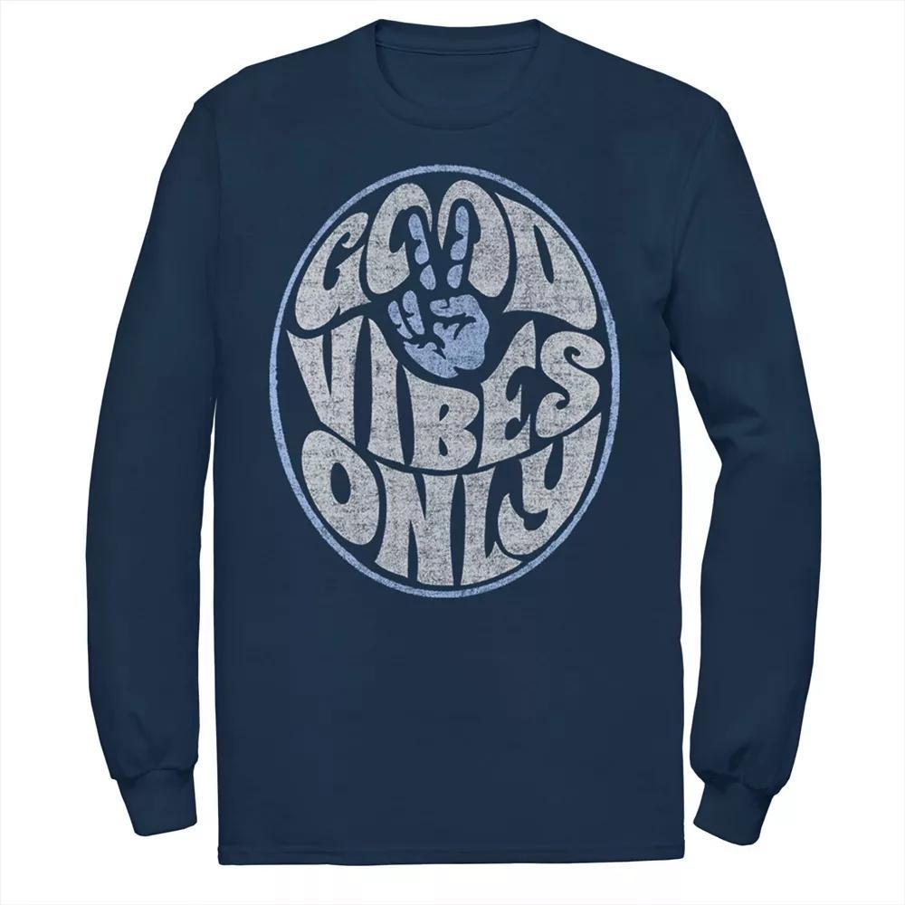Men's Fifth Sun Good Vibes Only Text Tee, Size: Large, Blue Product Image