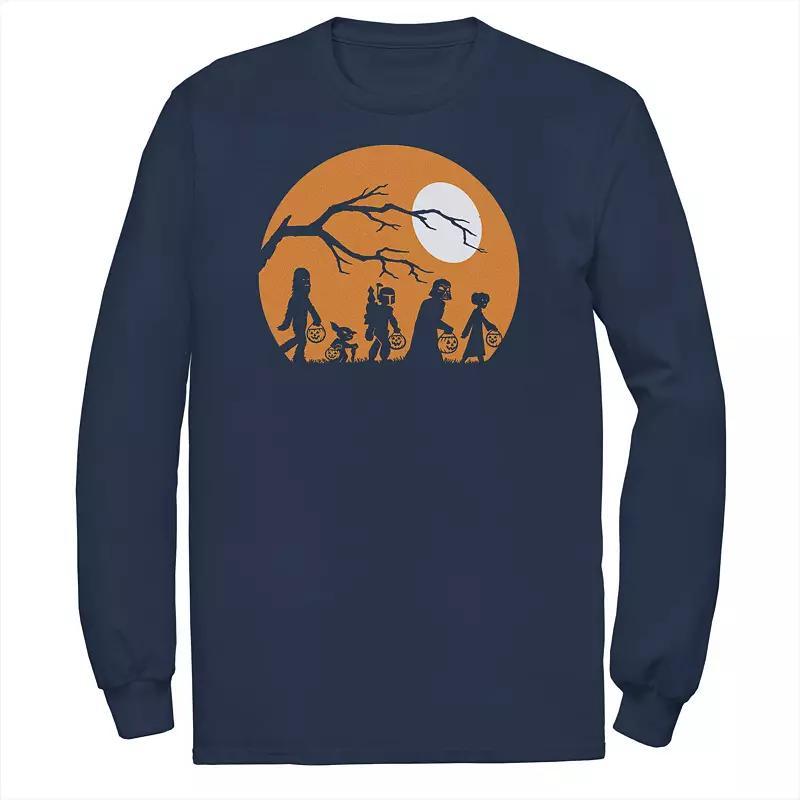 Big & Tall Guitar Heads With Sunset Behind Long Sleeve Tee, Men's, Size: XL Tall, Blue Product Image