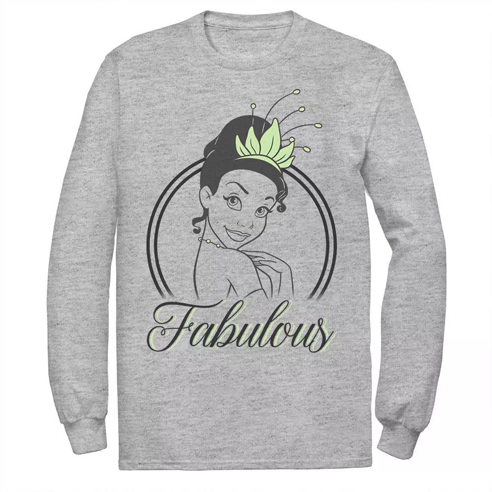 Men's Disney Princess And The Frog Tiana Over Shoulder Fabulous Tee, Size: XL, Athletic Grey Product Image