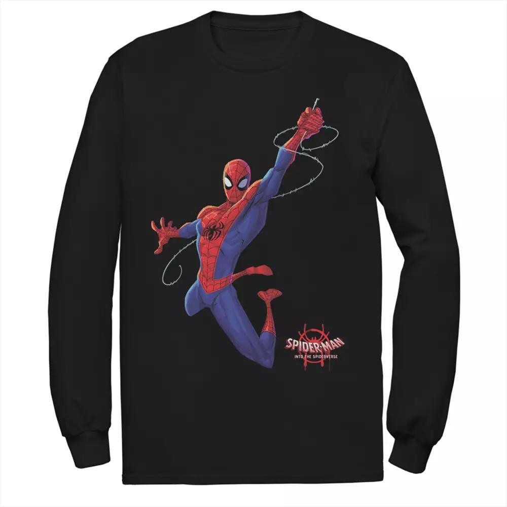 Men's Marvel Spider-Verse Real Spider-Man Tee, Size: 3XL, Black Product Image