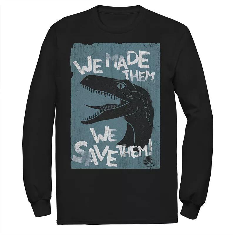 Men's Jurassic World Two We Made Them We Save Them Tee, Size: 3XL, Blue Product Image