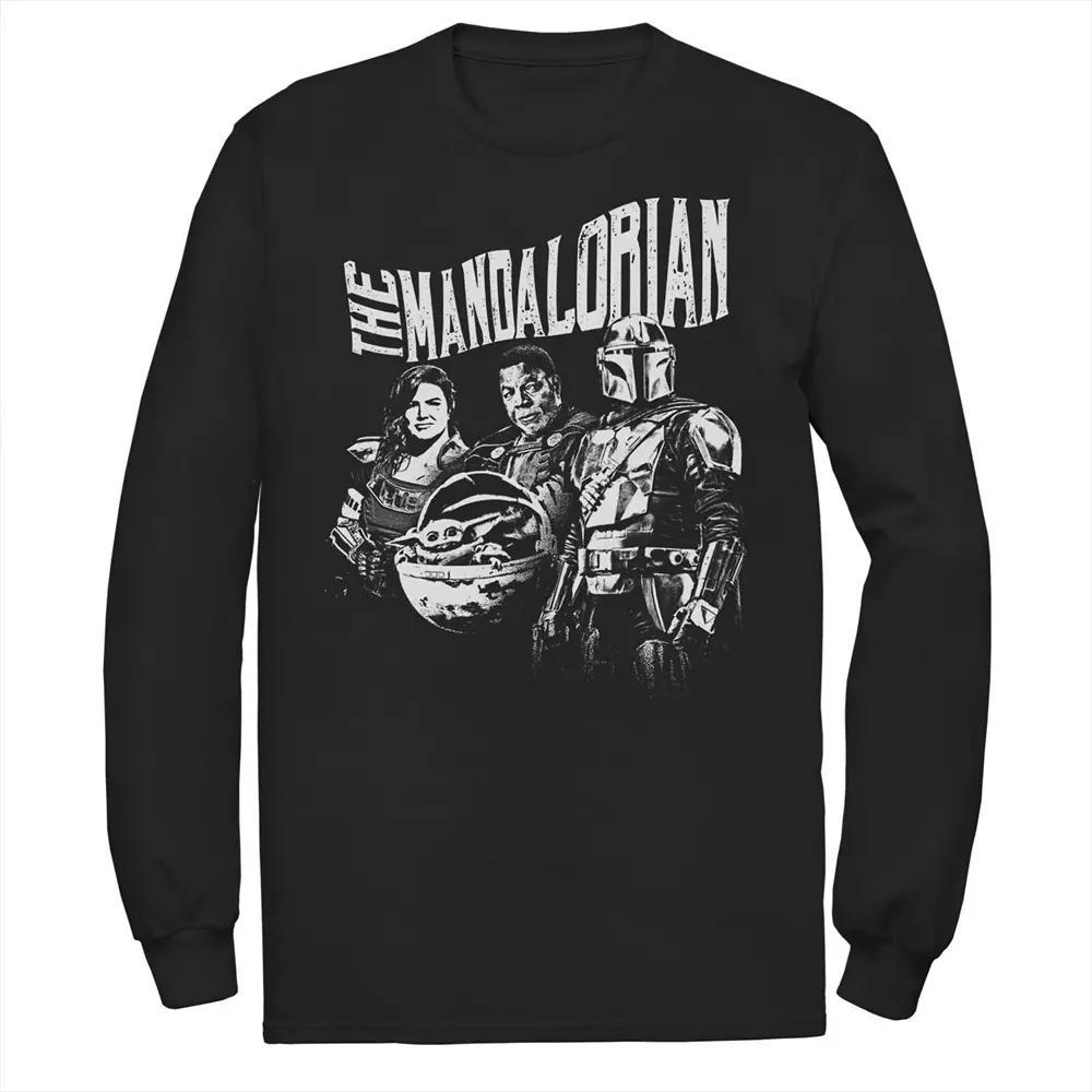 Big & Tall Star Wars The Child Starry Night Long Sleeve Tee, Men's, Size: 5XL, Blue Product Image