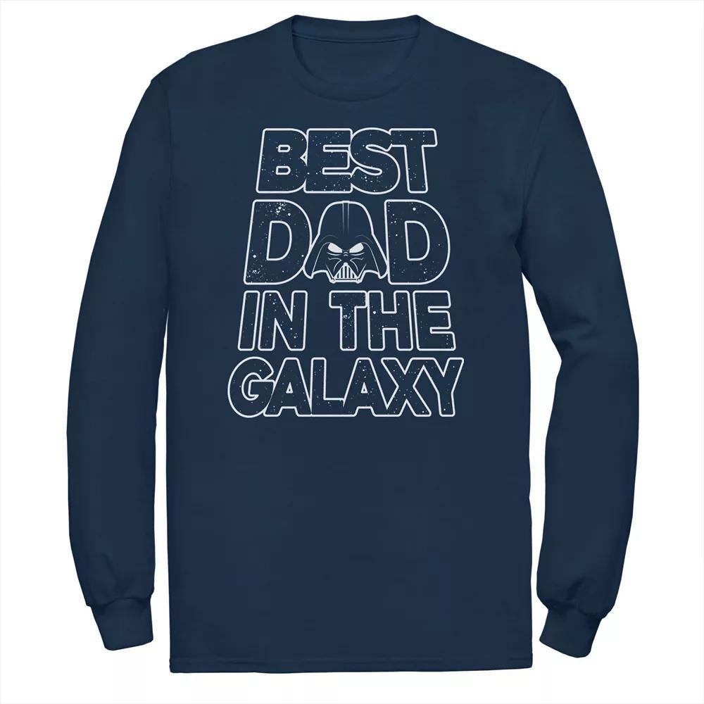 Big & Tall Star Wars Vader Father's Day Galaxy's Best Tee, Men's, Size: 4XL Tall, Blue Product Image