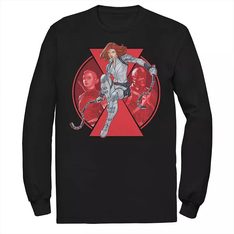 Mens Marvel Widow Team Animated Collage Tee Product Image