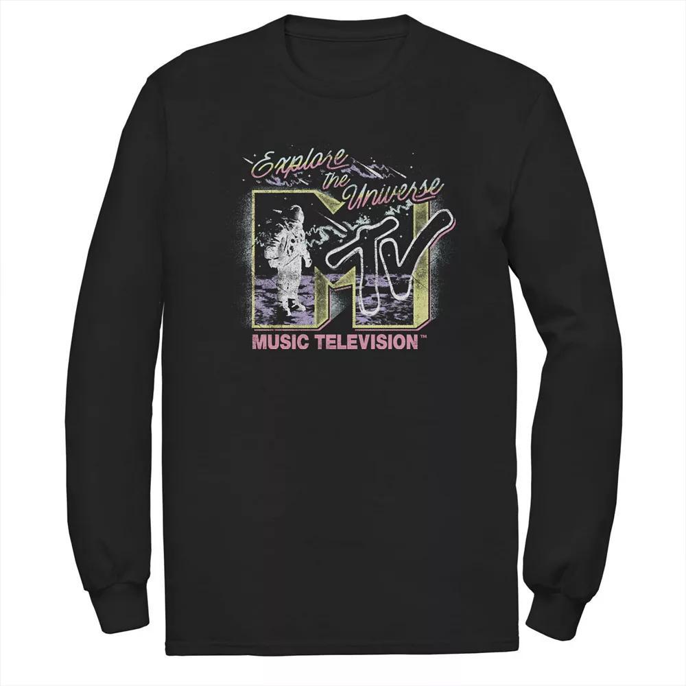 Men's MTV Music Television Explore The Universe Logo Tee, Size: Medium, Black Product Image