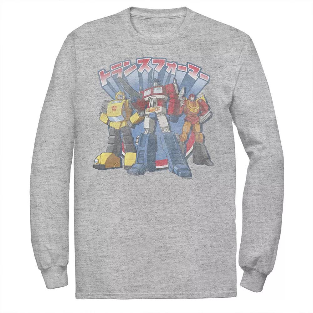 Men's Transformers Kanji Autobots Tee, Size: XXL, Athletic Grey Product Image