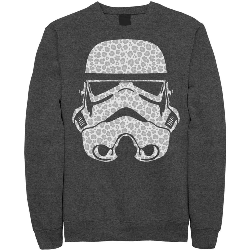 Men's Star Wars Stormtrooper Helmet Cheetah Fill Sweatshirt, Size: Large, Black Product Image