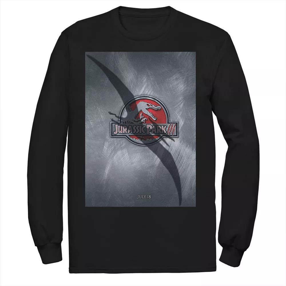 Men's Jurassic Park 3 Movie Poster Pterodactyl Tee, Size: Large, Black Product Image