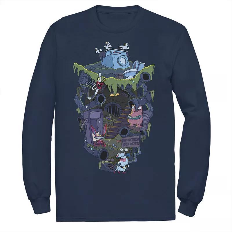 Men's Nickelodeon Aaahh!!! Real Monsters Underground Academy Long Sleeve Tee, Size: Small, Black Product Image