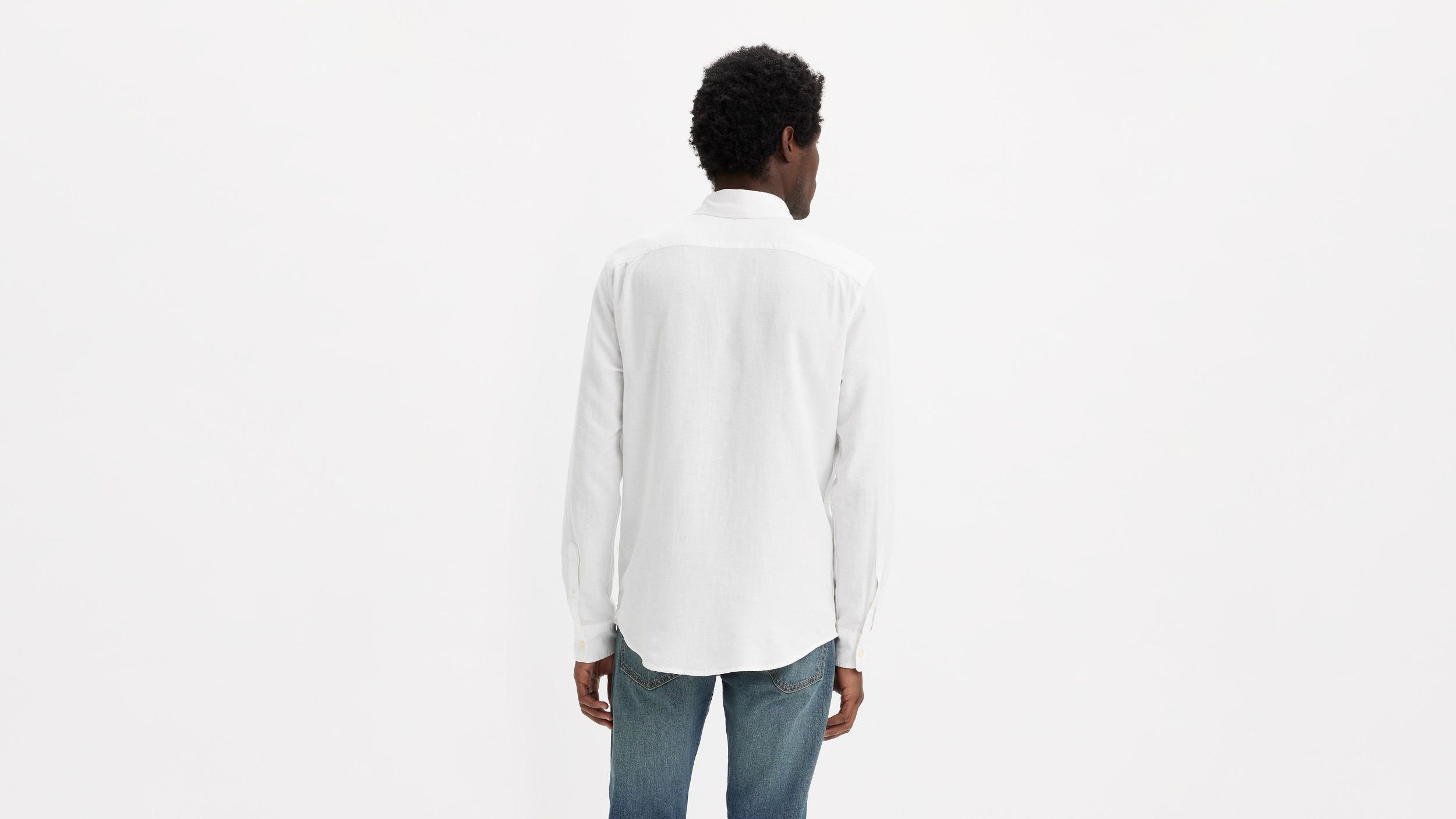 Sunset One Pocket Cotton Linen Standard Fit Shirt Product Image