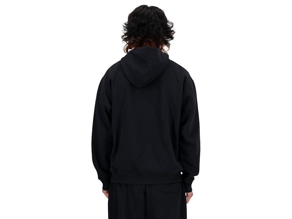 New Balance Men's Sport Essentials Fleece Hoodie in Black/Black Size Large Cotton/Polyester/Fleece Product Image