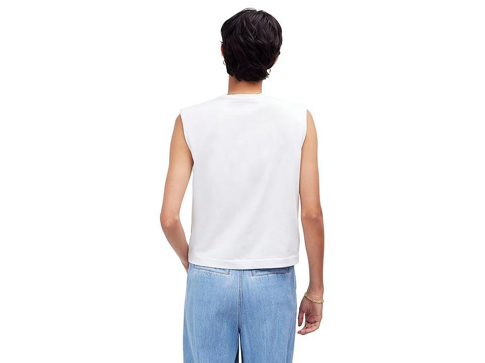 Madewell Structured Muscle Tee (Eyelet ) Women's Clothing Product Image