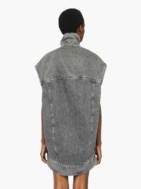 OVERSIZED SLEEVELESS HIGH NECK JACKET in grey | JW Anderson US  Product Image