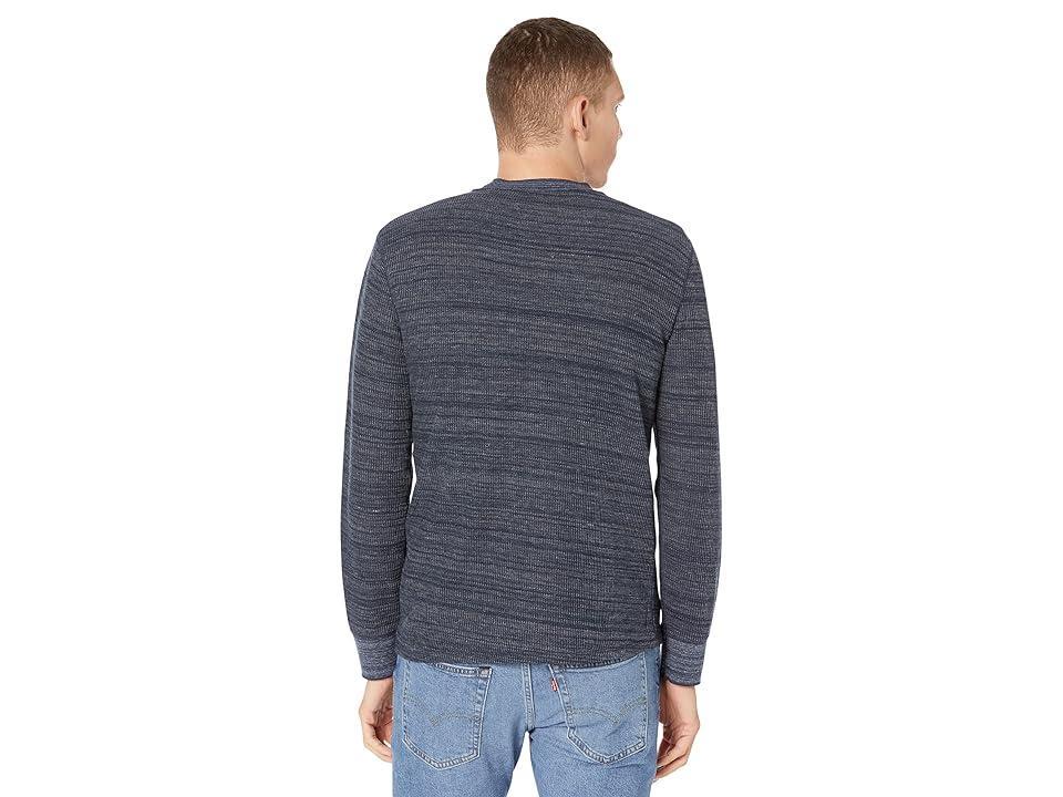 Vince H Thermal Long Sleeve Crew (Coastal/Coastal) Men's Clothing Product Image