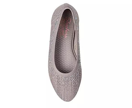 Skechers Cleo® 2.0 Glitzy Daze Women's Flats, Size: 9.5, Black Product Image