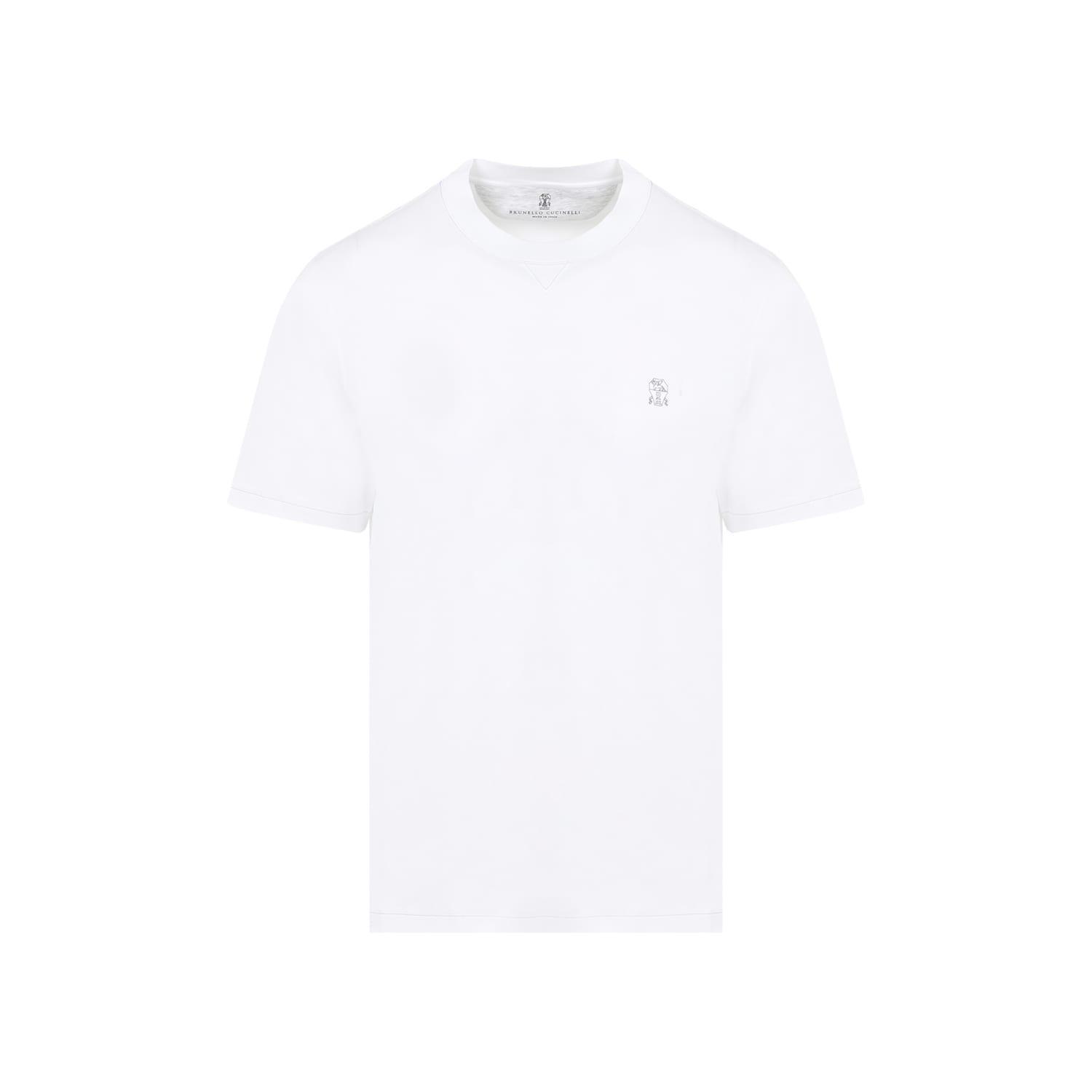 BRUNELLO CUCINELLI T-shirt S In Cdj White Product Image