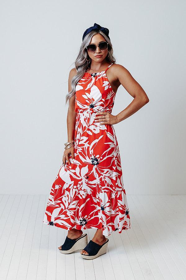 Tropics For Two Floral Midi Product Image